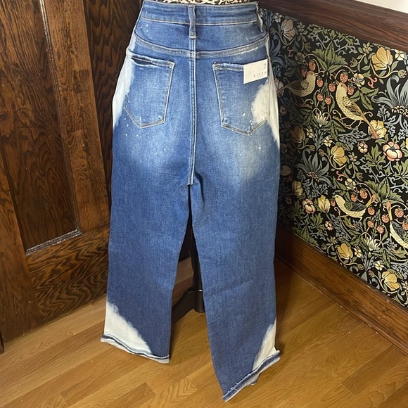 Risen Bleach Splatter Straight Leg Jeans - Picture 4 of 6
